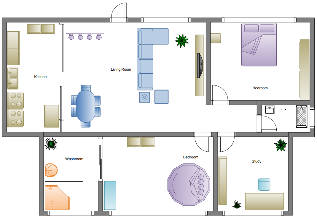 Easy Floor Plan Drawing Online Floorplansclick