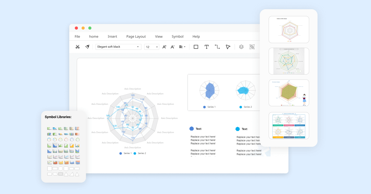 Free Online Radar Chart Maker Edrawmax Online Hot Sex Picture