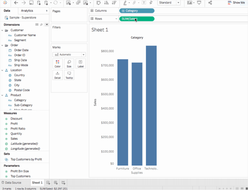 How to Make a Bubble Chart in Tableau