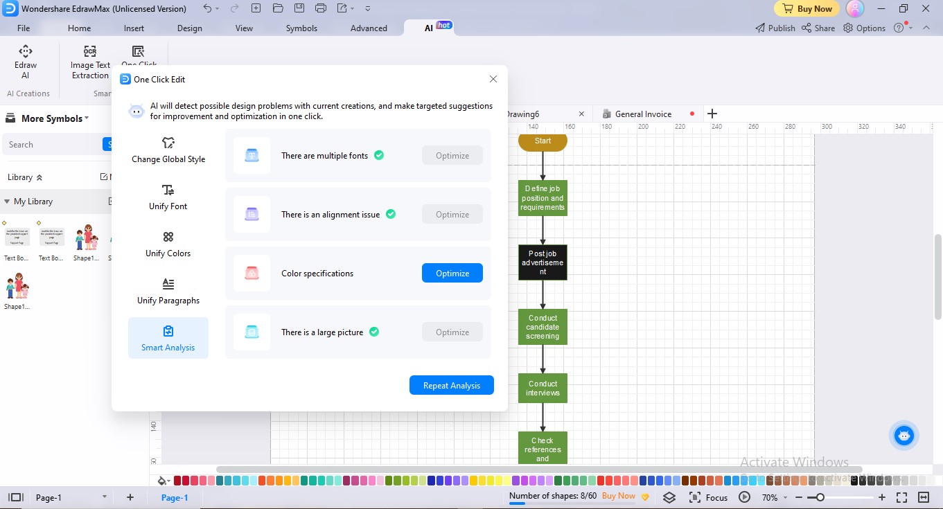 ai diagram smart analysis edrawmax