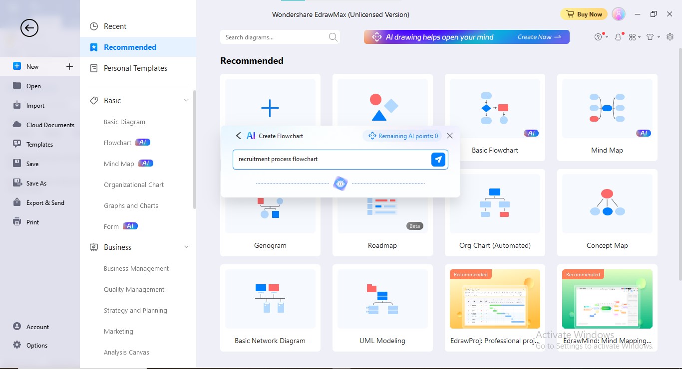 introducir diagrama de flujo consulta edraw ai