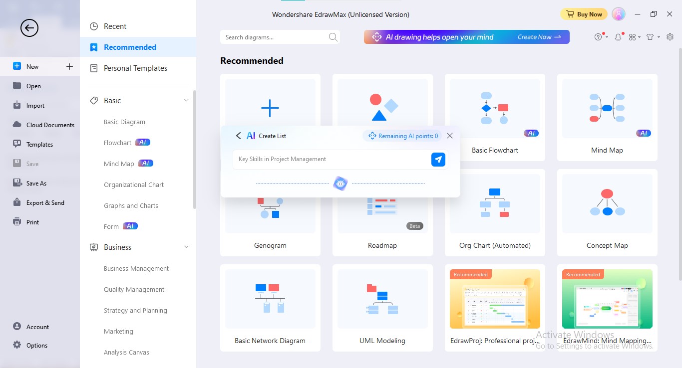 introducir lista ai consulta edrawmax