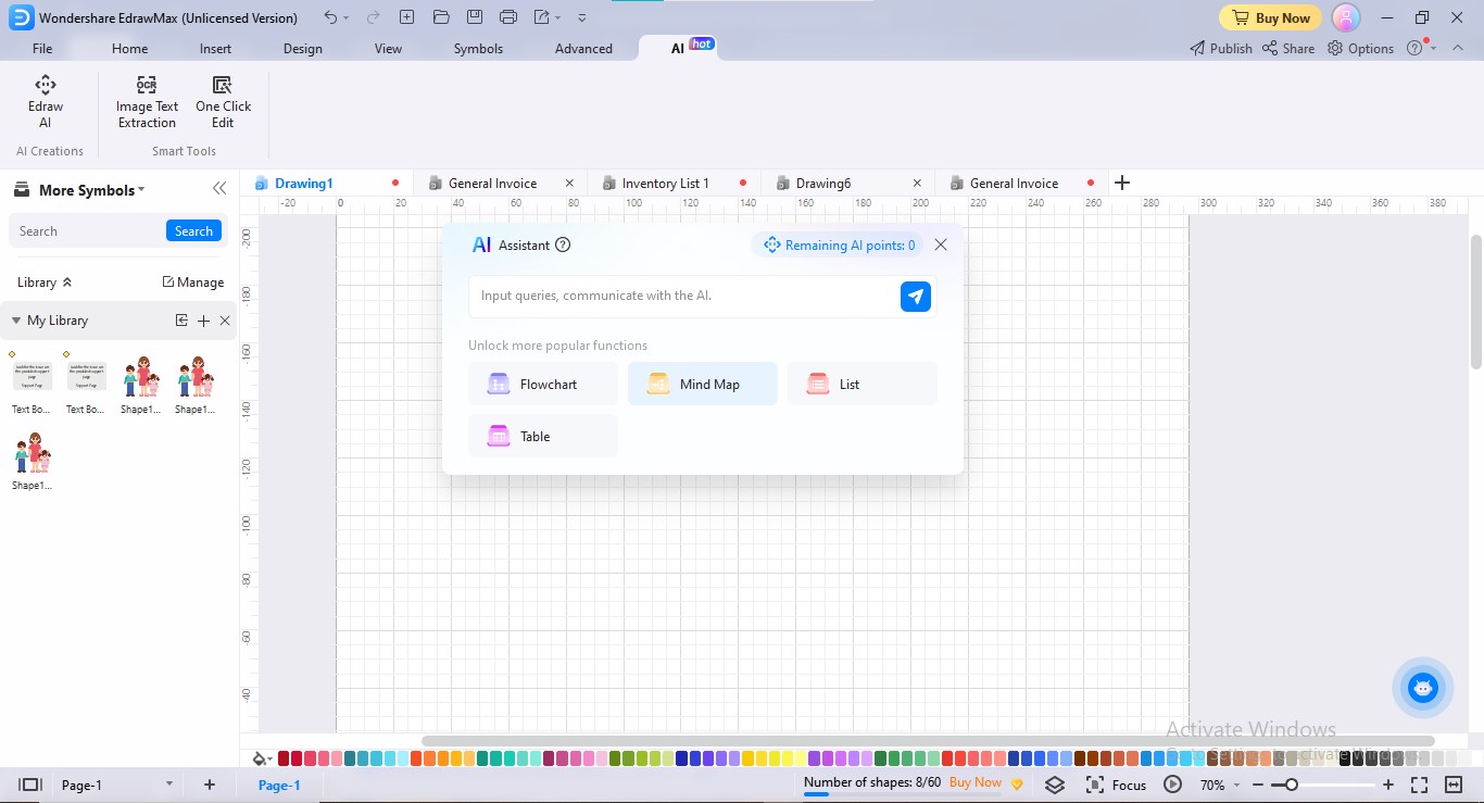 mindmap-option auswählen edraw ai infografiken