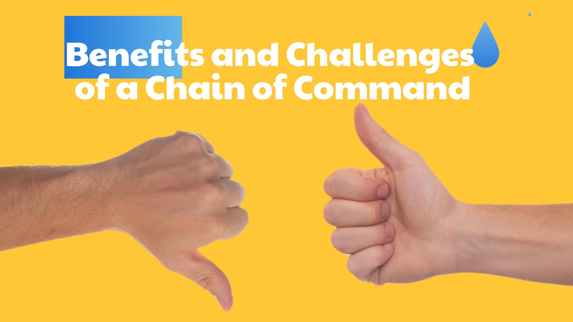 chain of command benefits and challenges