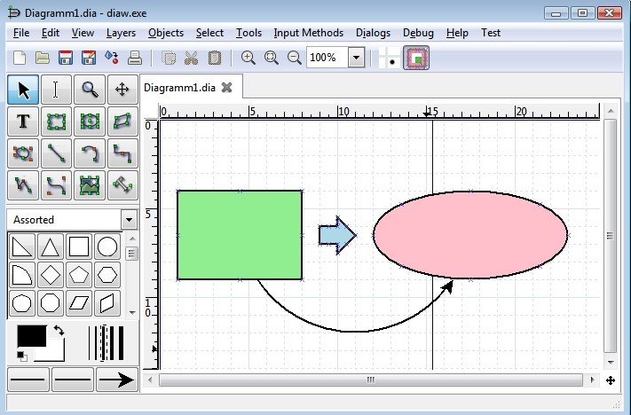 dia diagram editor open source tool