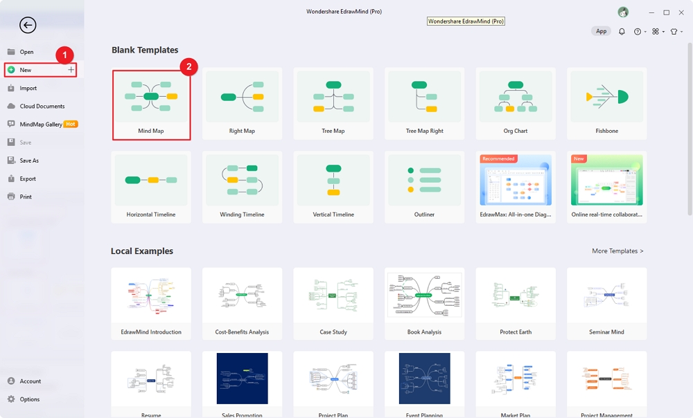 mind map creation edrawmind