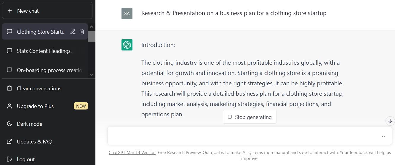 use chatgpt to research and create business presentations