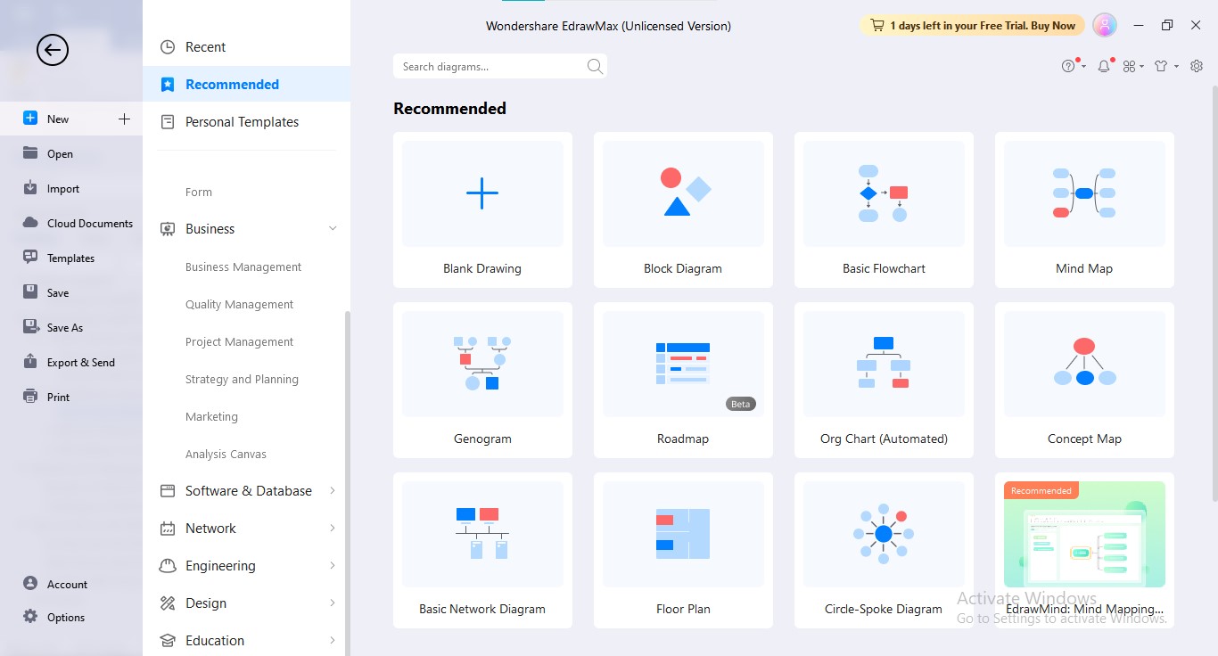 nouvel organigramme via edrawmax