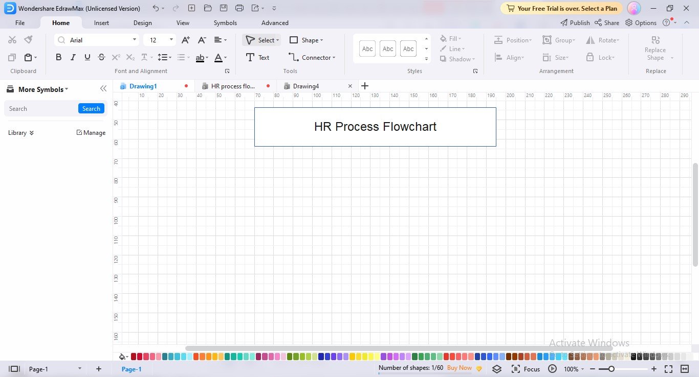 edrawmax adding text to flowchart