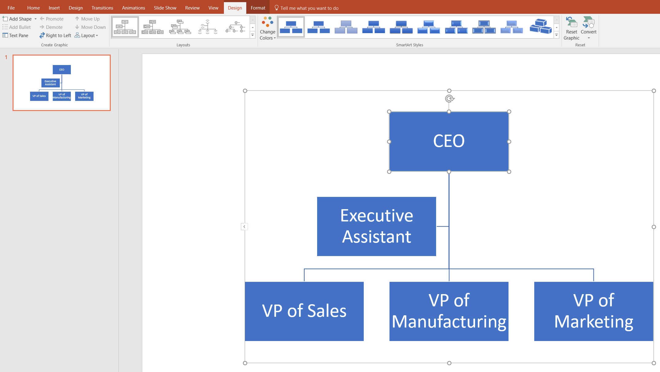 creating an org chart in ms powerpoint