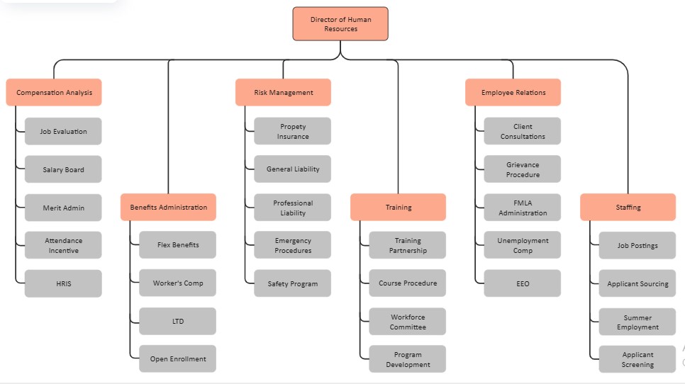 Human Resources Department Structure   Human Resource Org Chart 