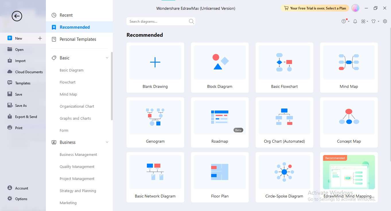 neues Organigramm mit edrawmax