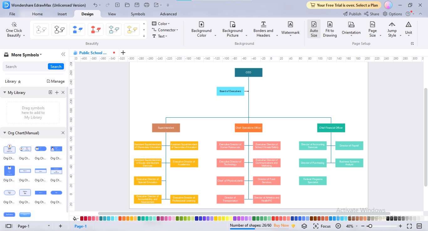 edrawmax org chart personalization