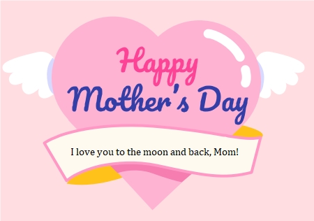 Impresión de tarjeta del Día de la Madre