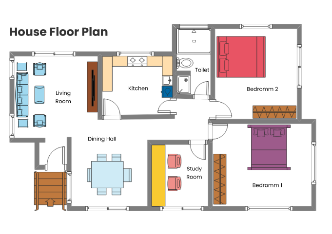 house floor plan example