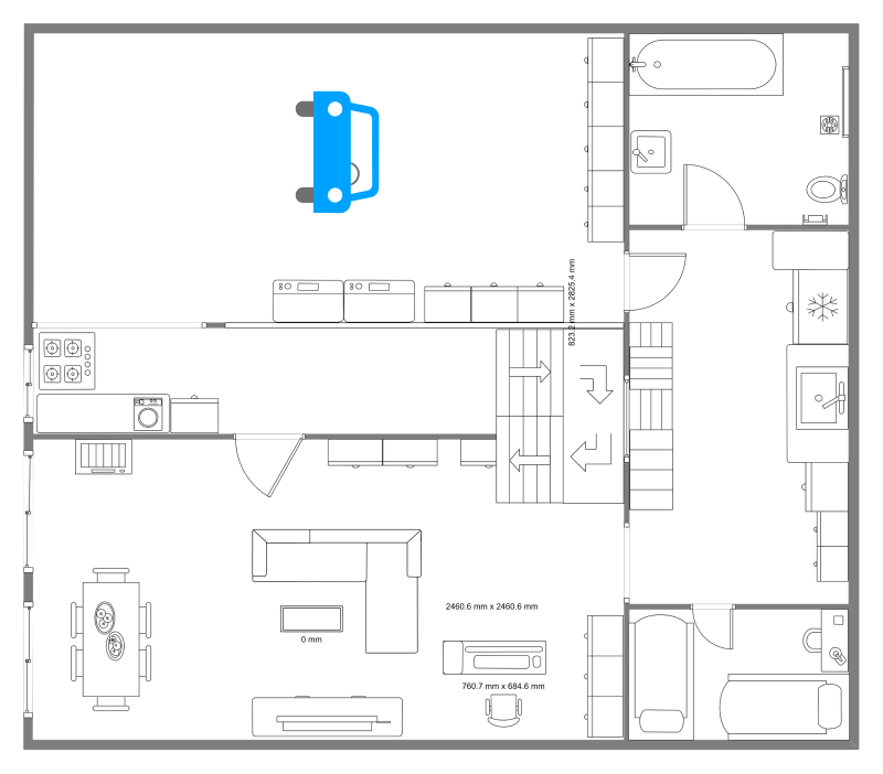 House With Car Garage Floor Plan