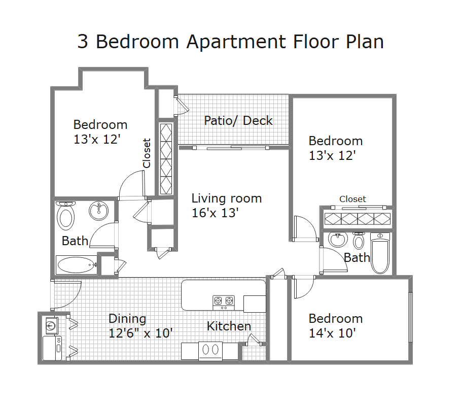 Bedroom floorplan floor apartment bathroom plan plans bed northview zoomed homes click north