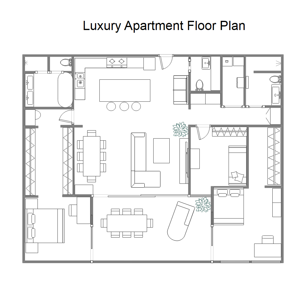 Plans D tage D appartement Librement Modifiables EdrawMax En Ligne Plans D tage D appartement Librement Modifiables EdrawMax En Ligne