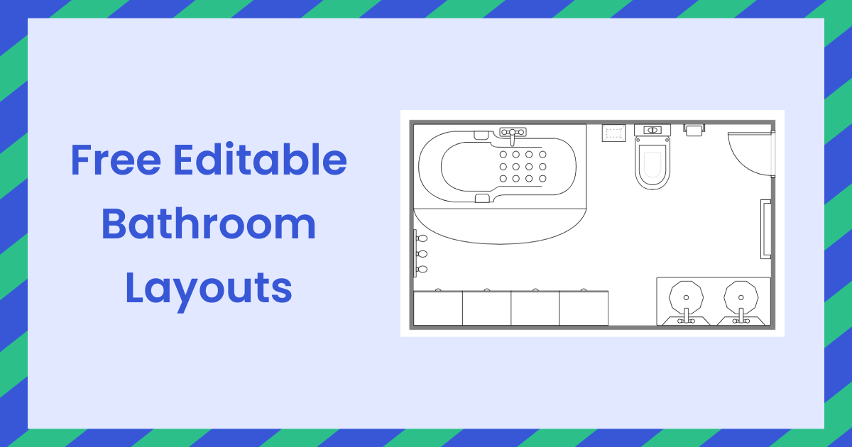 Free Editable Bathroom Layouts Edrawmax Online