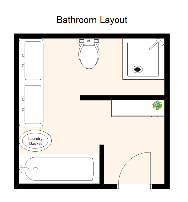 Plan de salle de bain