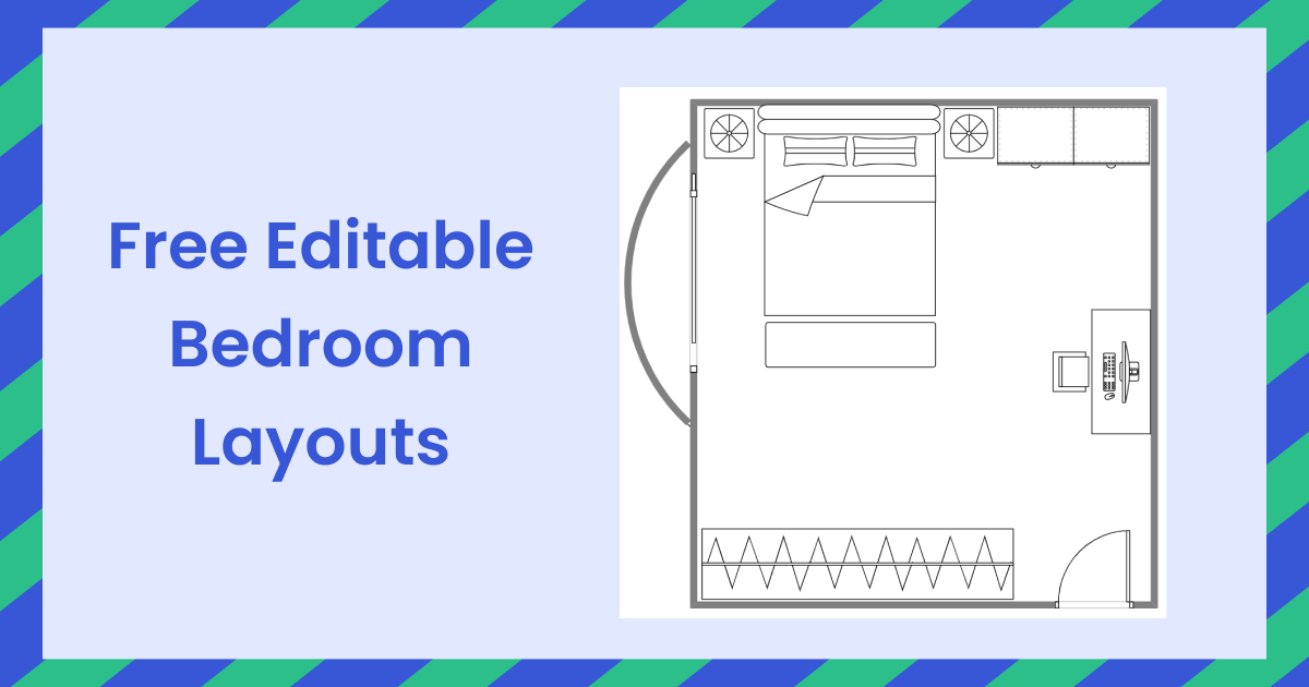 Free Editable Bedroom Layouts EdrawMax Online