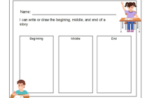 Beginning Middle and End Graphic Organizer