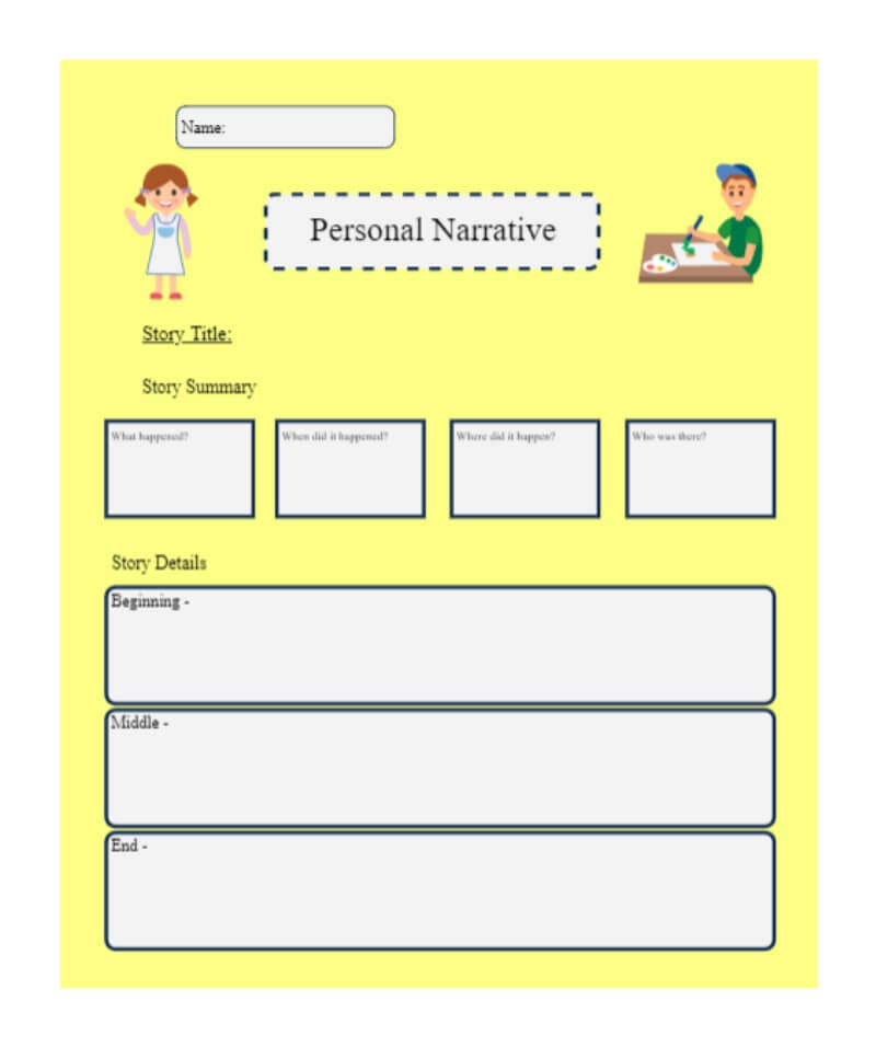 summary beginning middle end graphic organizer