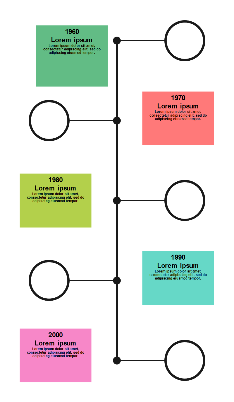 Mot de modèle de chronologie vierge