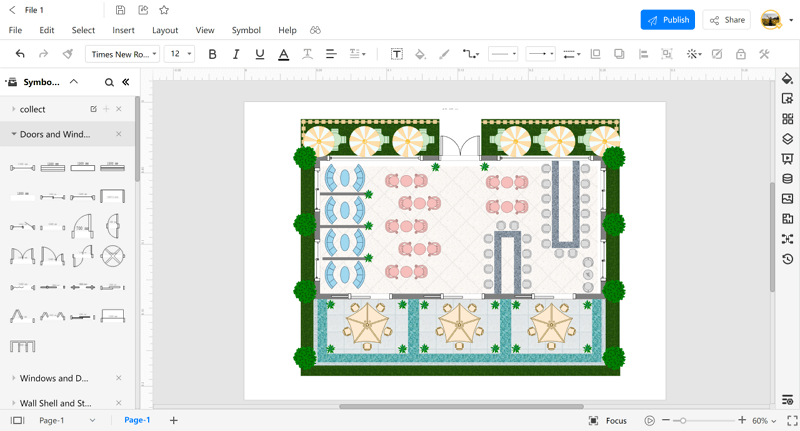 cafe layout ideas