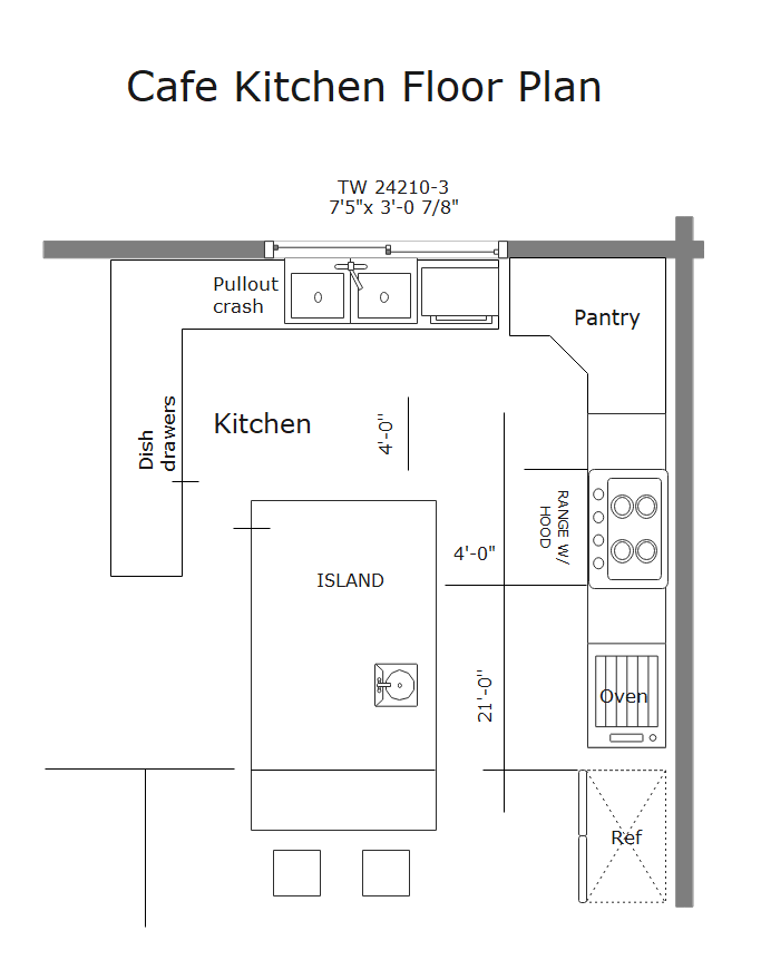 Cafe Kitchen Floor Plan
