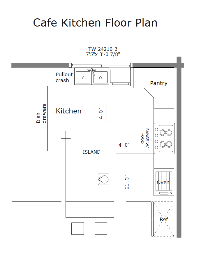 Small Coffee Shop Floor Plan With Dimensions - Design Talk