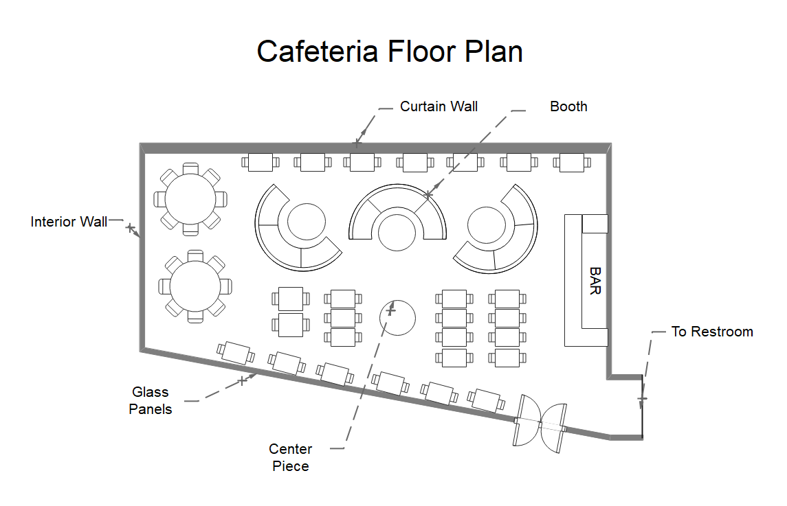 Free Editable Cafe Floor Plans EdrawMax Online