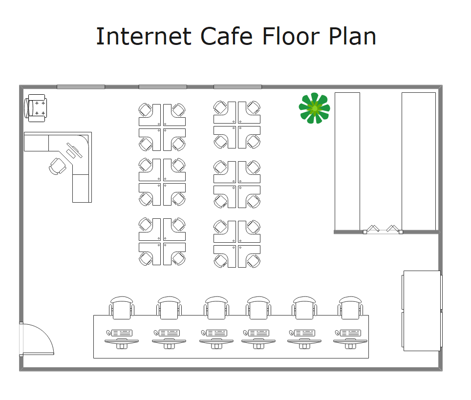 Internet Cafe Floor Plan