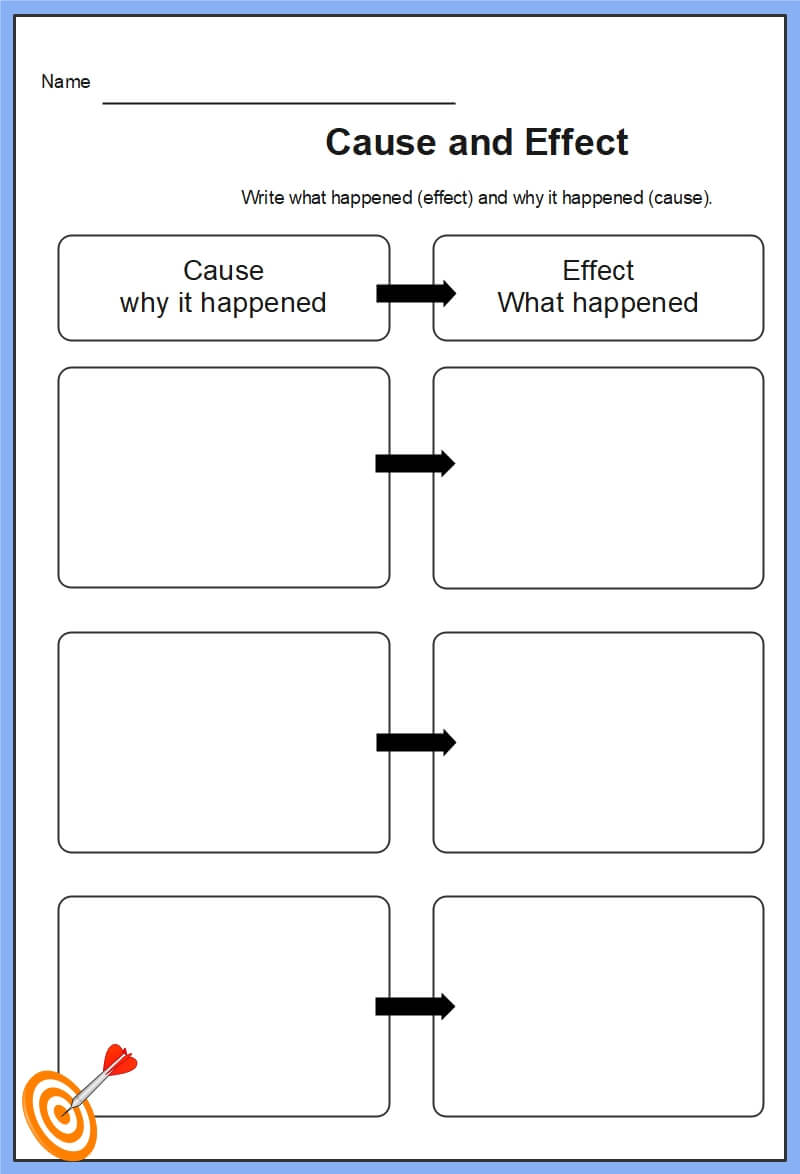 Cause and Effect Graphic Organizer PDF