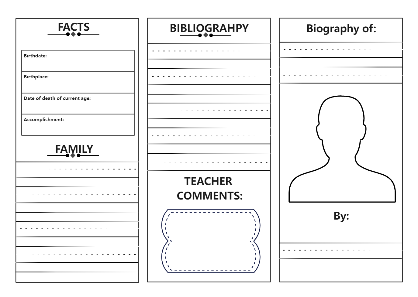 Biografie-Grafik-Organisator