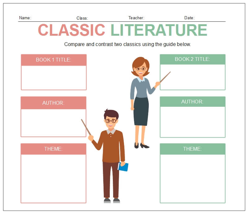 Compare and Contrast Graphic Organizer Free