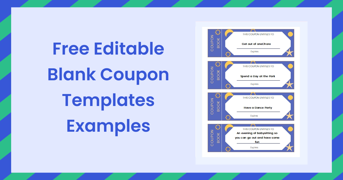 Free Blank Coupon Template Downloads