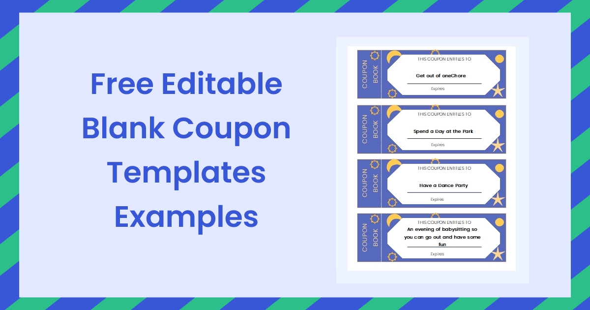 Free Editable Blank Coupon Templates Examples EdrawMax Online