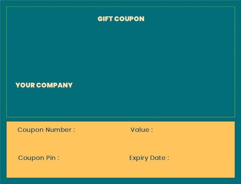 Fillable Blank Coupon