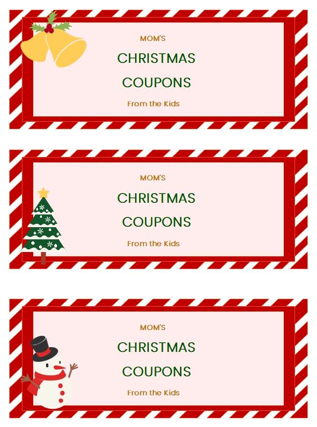 Christmas Coupon Example