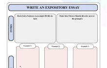 Expository Essay Graphic Organizer