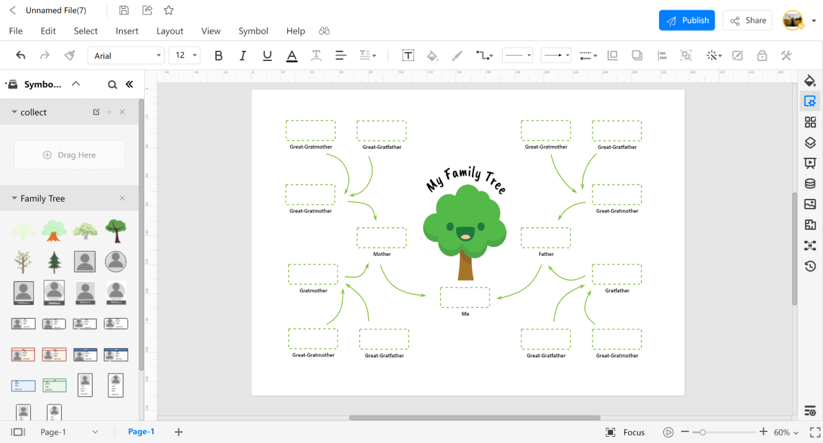 family tree template free online