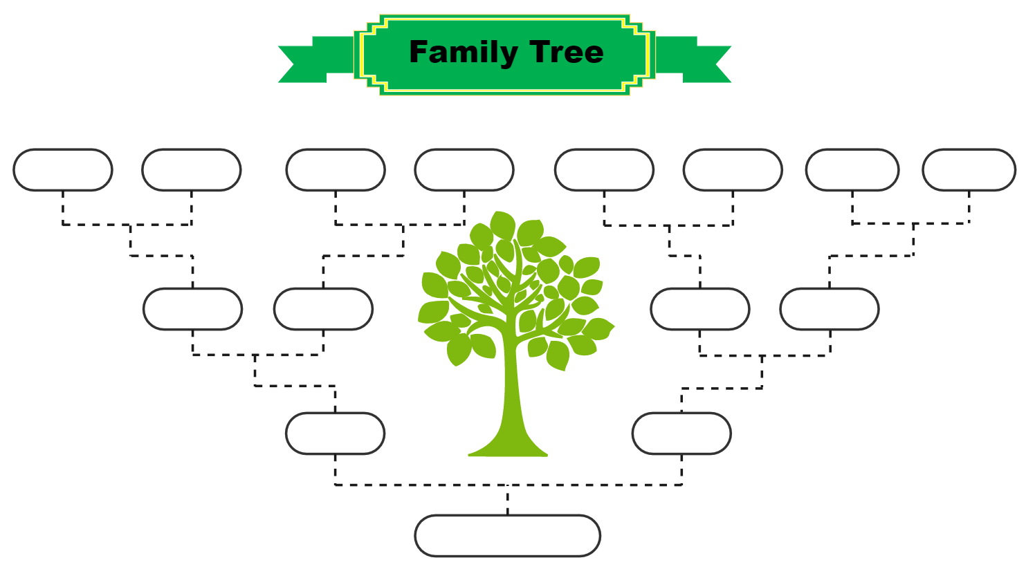 family tree template with siblings aunts uncles cousins