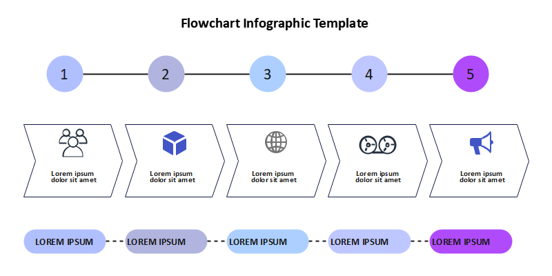 Flussdiagramm - Infografik Vorlage 