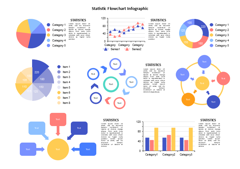 Infografisches statistisches Diagramm