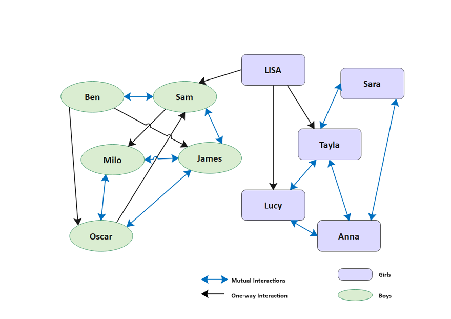 Sociogram For Helping Make Friends