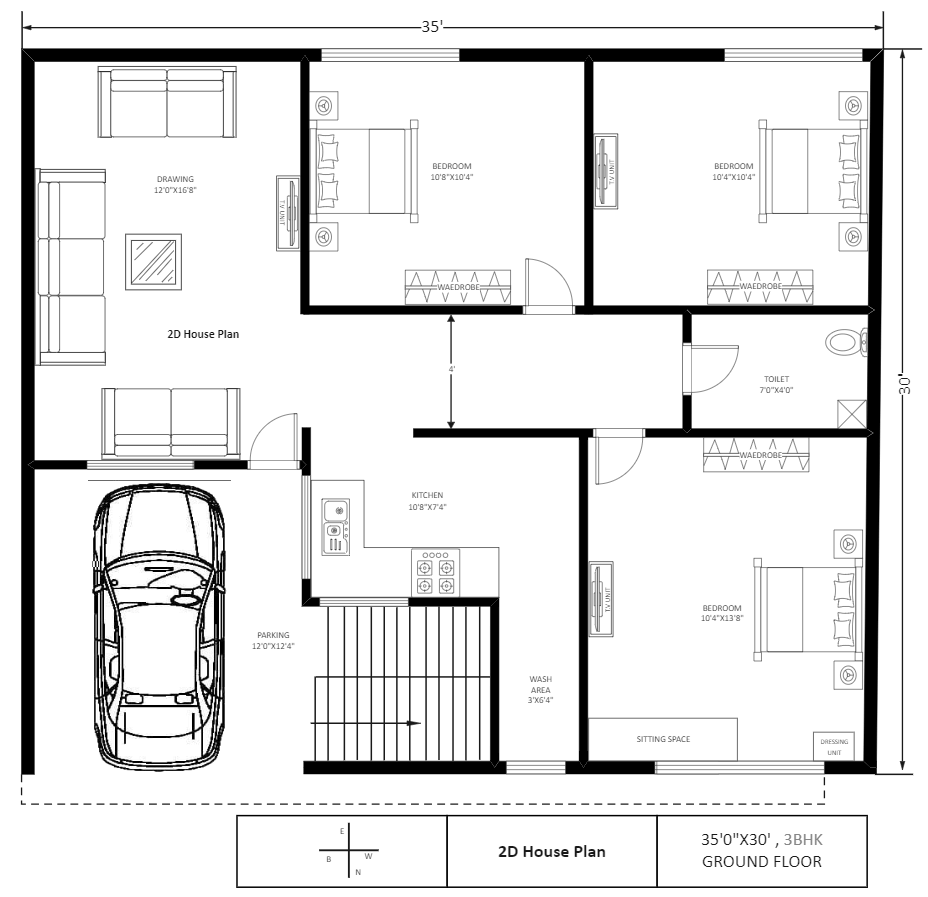 Carport Floor Plan