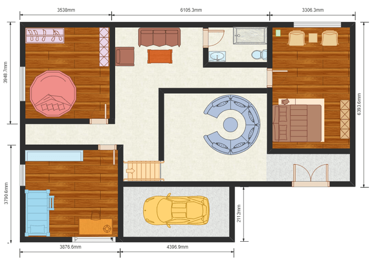 Small House Plan with Garage