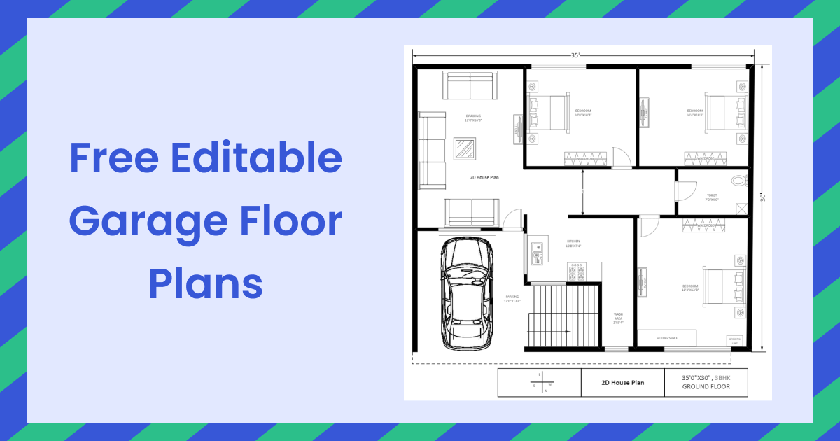Free Editable Garage Floor Plans