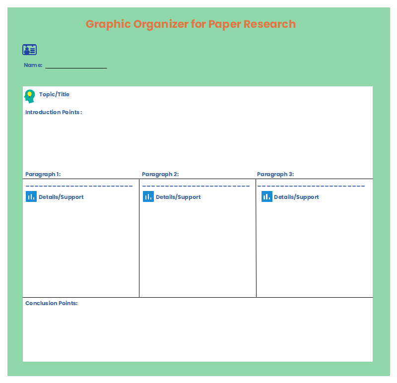 Graphic Organizer for Research Paper